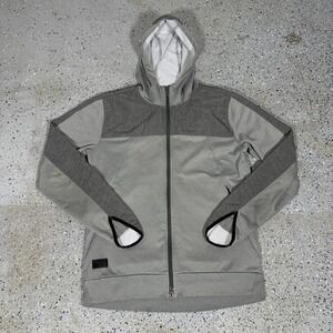 Oakley Zip Up Hoodie Mens  Large Grey Activewear Athletic Performance Outdoors